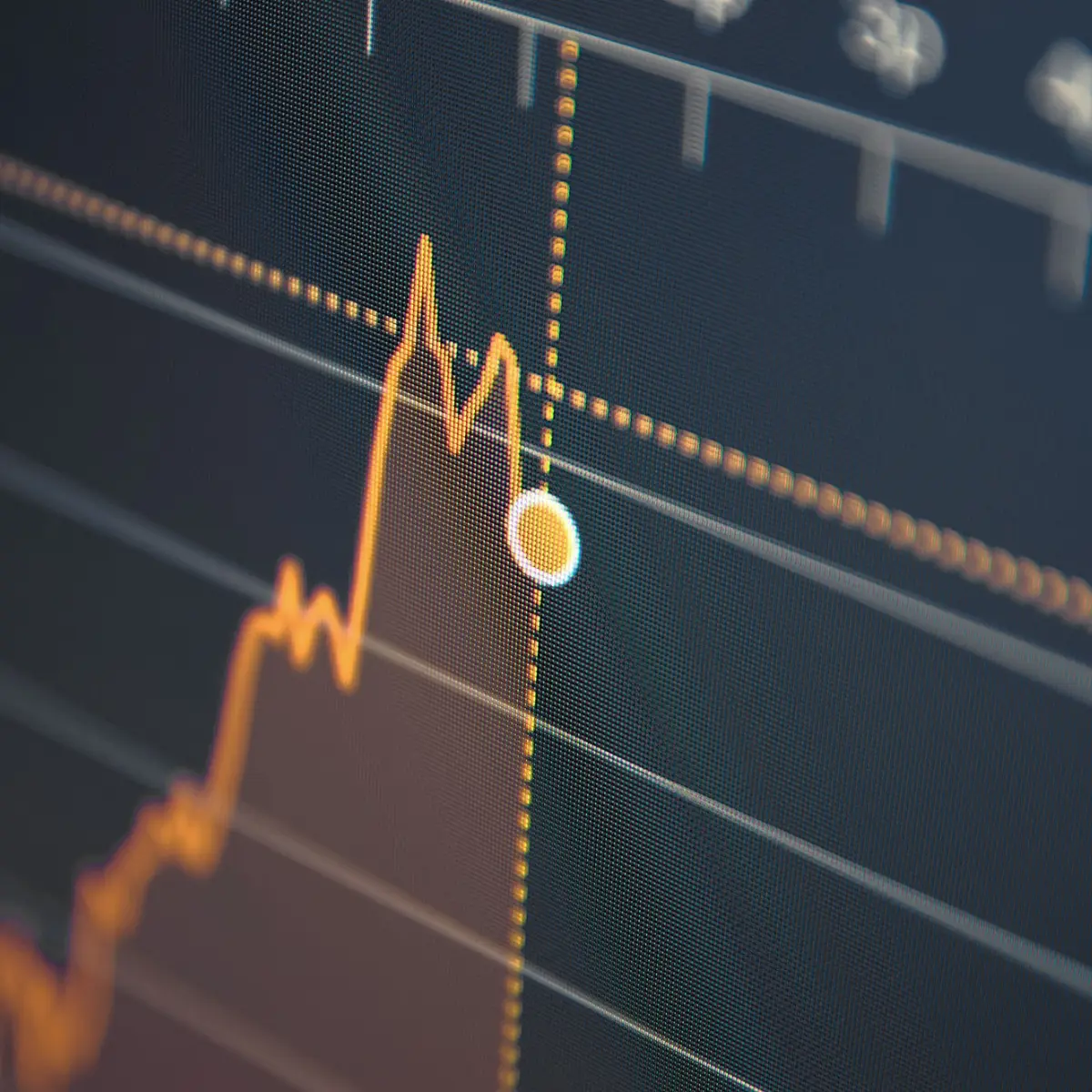 close up image of data on screen