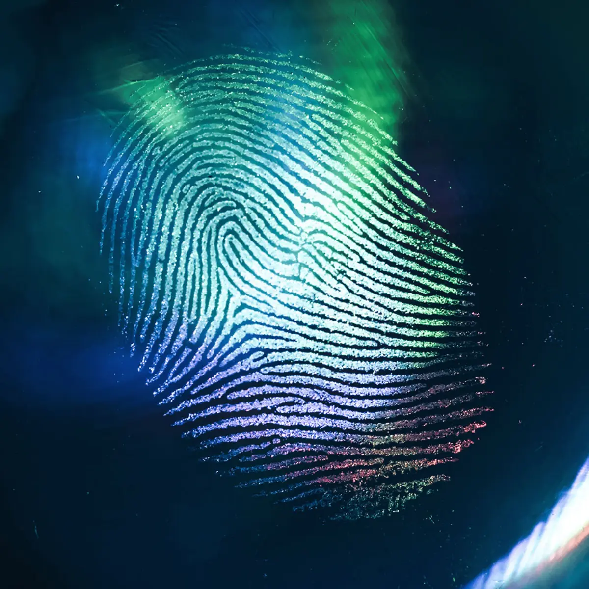 close up image of a finger print